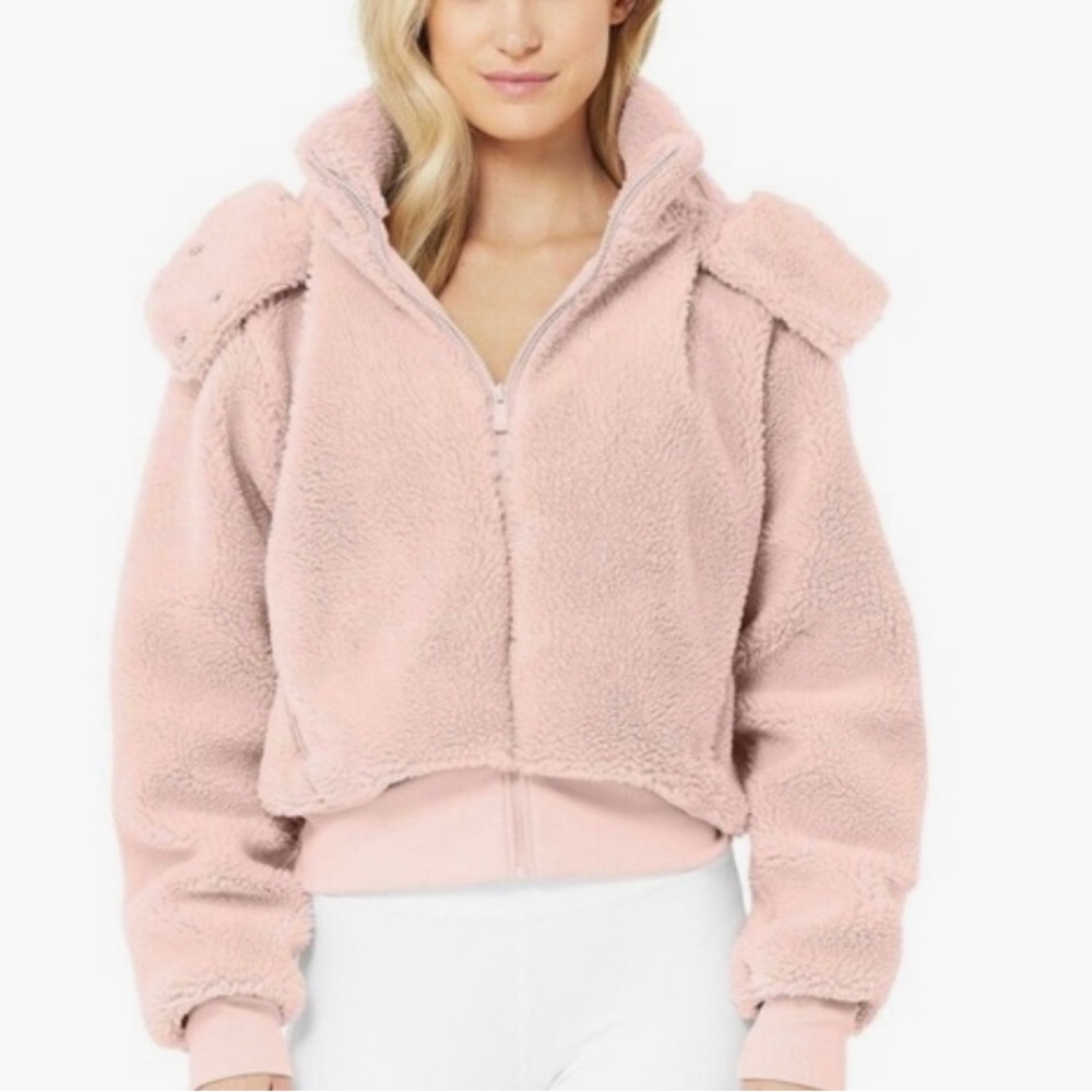 ALO YOGA FOXY SHERPA JACKET.SIZE MEDIUM